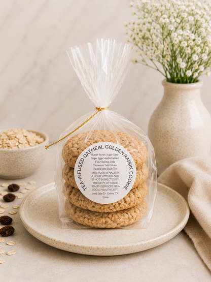 Cookies - Tea-Infused Golden Raisin Oatmeal