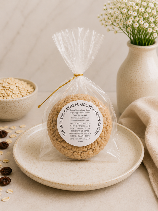 Cookies - Tea-Infused Golden Raisin Oatmeal